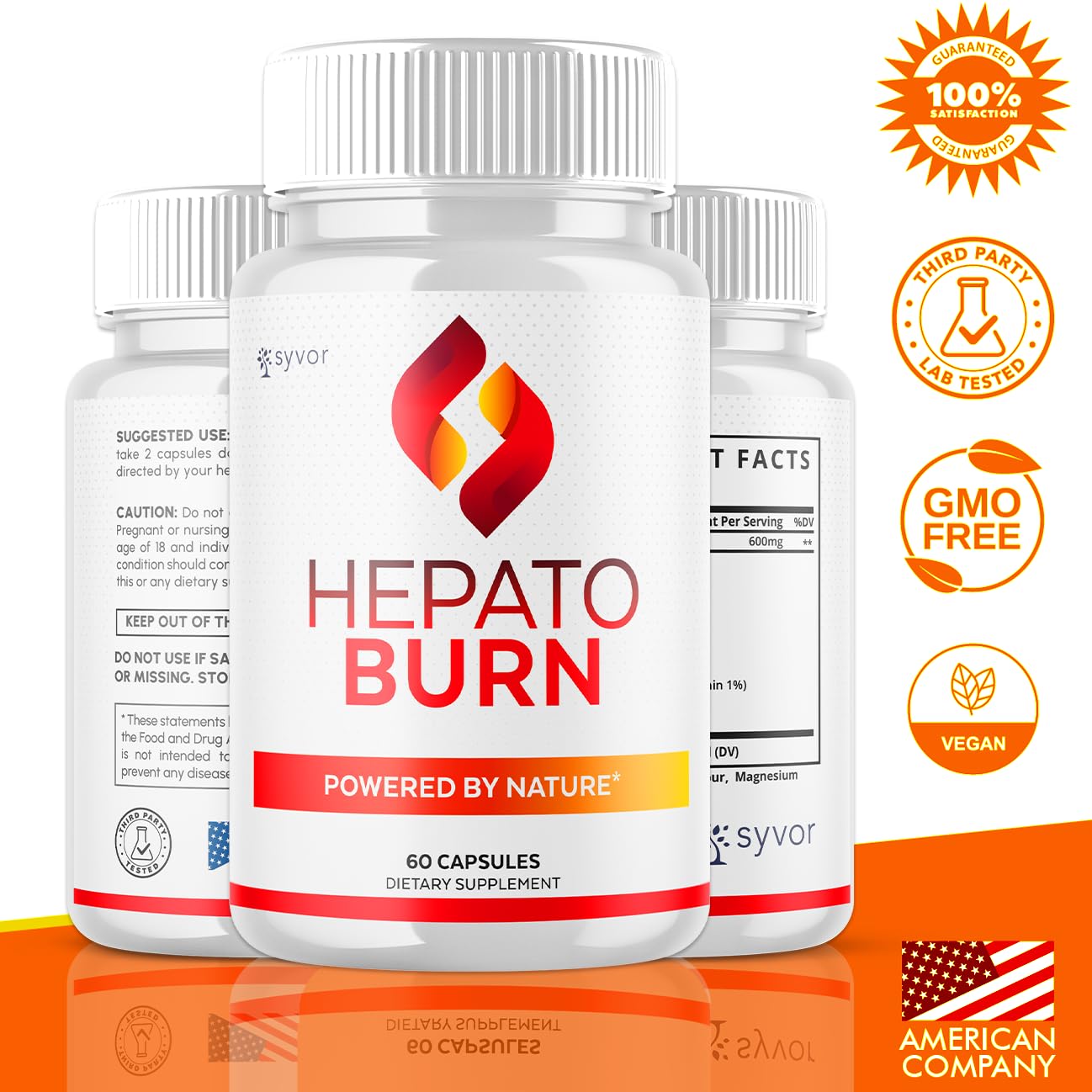 (2 Pack) Hepato Burn Capsules, Official Hepato Burn Pills with All Natural Premium Ingredients, Hepatoburn Energy and Fitness Vitamin Supplement, Hepatoburn Lifestyle Powered by Nature (120 Capsules) - Maple Wellness Supplements