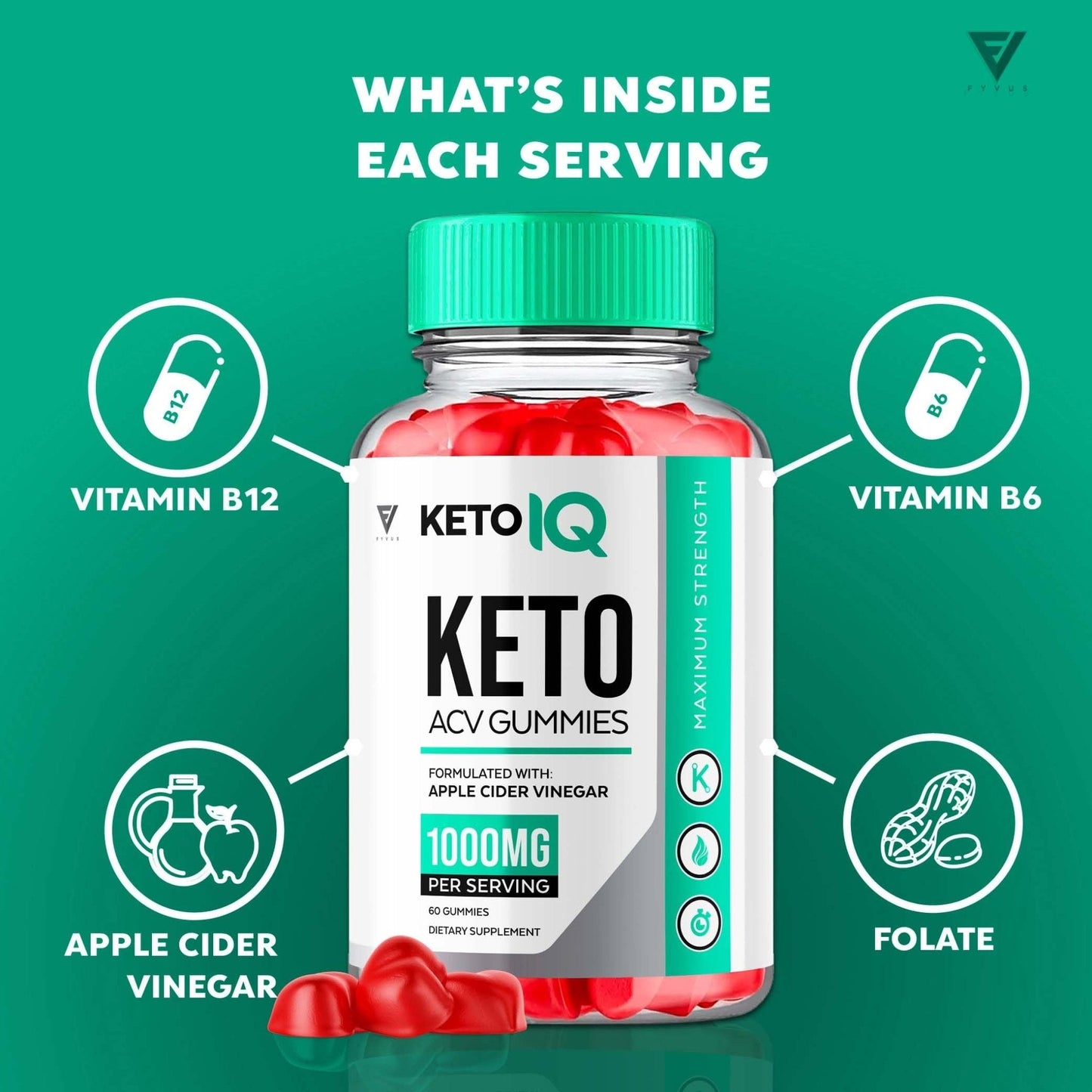 (3 Pack) Keto IQ KetoIQ Keto ACV Gummies, Keto IQ ACV Gummies Advanced Weight Loss - Maple Wellness Supplements