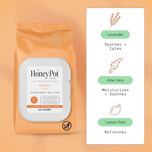 The Honey Pot Company - Feminine Wipes - Daily PH Balancing, Fragrance & Sulfate Free Wipes The Honey Pot CompanyBuy Supplements Australia