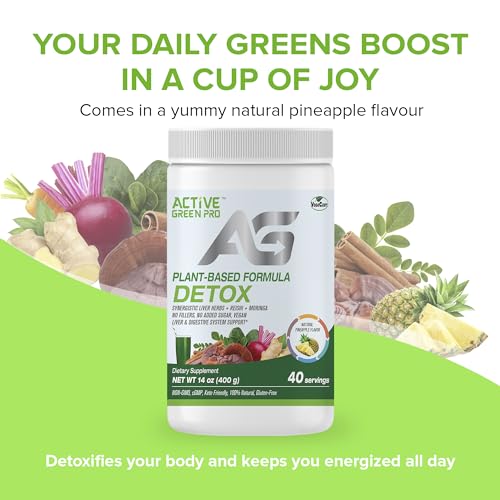 Active Green Pro - Detox Powder, Blend of Synergistic Liver Herbs, Reishi, Moringa Active Green ProBuy Supplements Australia