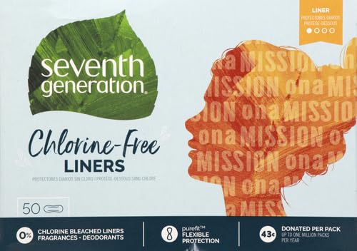 Seventh Generation Pantiliner Pads, Free & Clear, 50 Count Seventh GenerationBuy Supplements Australia