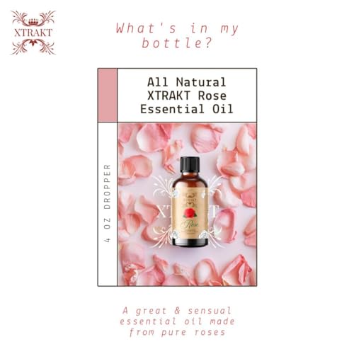 XTRAKT Pure Rose Essential Oil - Therapeutic Grade Aromatherapy Oil for Elegance and Emotional Balance XTRAKTBuy Supplements Australia