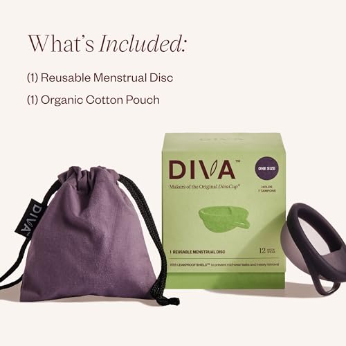 Diva Disc - Comfortable, Reusable Menstrual Disc with Leakproof Shield - Period Disc for Up to 12 Hours DivaCupBuy Supplements Australia