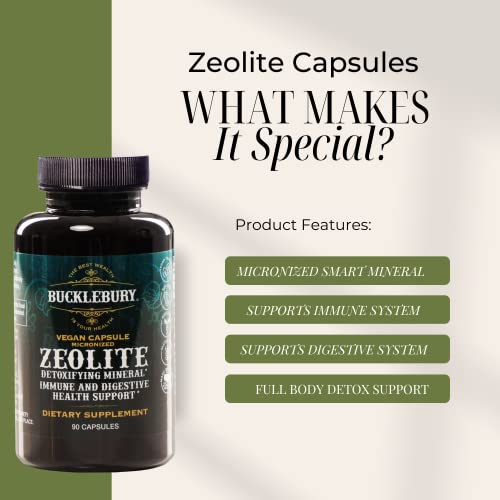 BUCKLEBURY Zeolite Micronized Smart Mineral Capsules - Supports Detox, Immune BUCKLEBURYBuy Supplements Australia