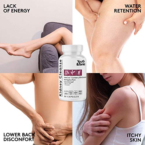 Youth & Tonic Kidney Cleanse Detox for Residual Metabolic Waste & Excess Body Water for Urinary Tract Youth & TonicBuy Supplements Australia