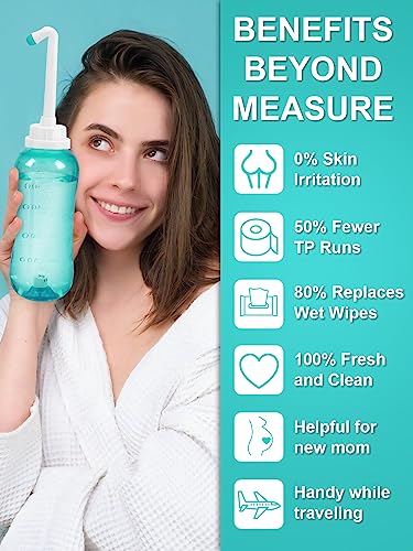 Peri Bottle for Postpartum & Perineal Care,Portable Travel Bidet for Personal Hygiene Cleaning,16.9 OZ PropoDuscheBuy Supplements Australia