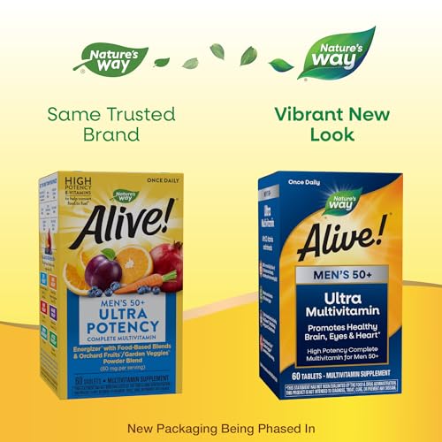 Nature's Way Alive! Men’s 50+ Daily Ultra Potency Complete Multivitamin Nature's WayBuy Supplements Australia