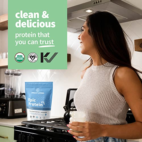 Sprout Living, Epic Protein, Plant Based Protein & Superfoods Powder, Original, Unflavored Sprout LivingBuy Supplements Australia