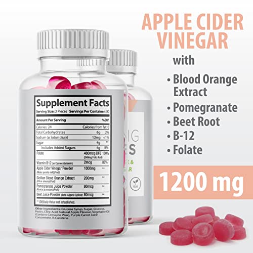 (Official 2 Pack) Slimming Gummies It Works with Apple Cider Vinegar and Sicilian Blood Orange Extract Max-BioBuy Supplements Australia