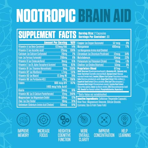 Nootropic Brain Aid | #1 Rated Focus & Memory Supplement | Improve Concentration EPN SupplementsBuy Supplements Australia