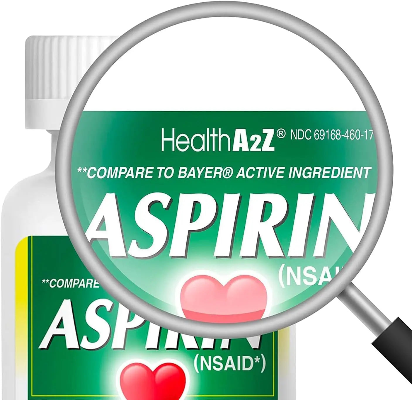 HealthA2Z® Aspirin 81 mg | Low Strength | Enteric Coated | Pain Relief | Reduces Minor Aches Muscle Pain & Cramps | Fever Reducer | Reduces Headache (300 Counts) HealthA2ZBuy Supplements Australia