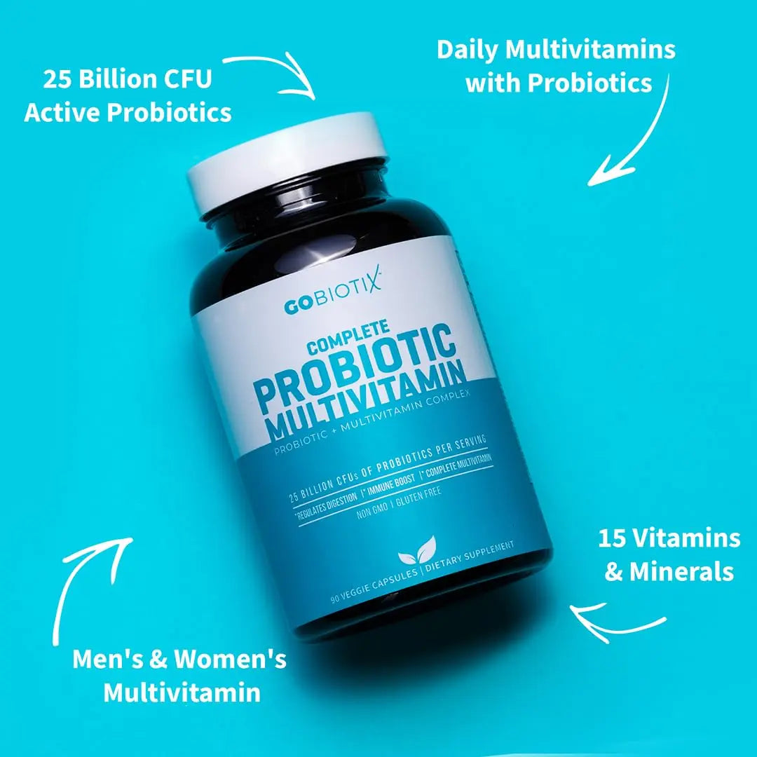 GOBIOTIX Multivitamin with Probiotics and Digestive Enzymes - 25 Billion CFU - Digestive Health, Probiotics for Women and Men GOBIOTIXBuy Supplements Australia