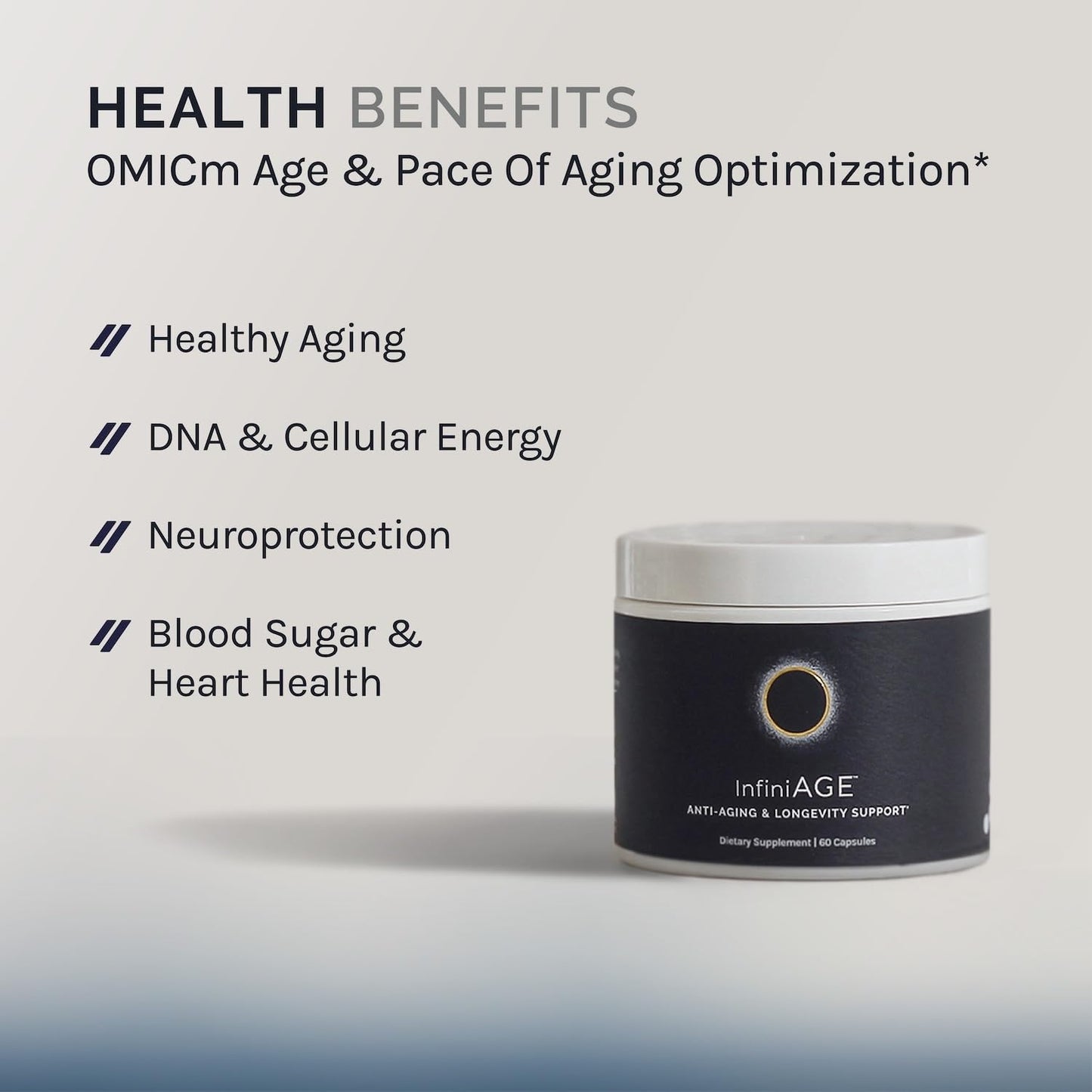 InfiniWell InfiniAge Longevity Supplements - Advanced Cellular Health Supplements with Lutein, N-Acetyl Cysteine (NAC) & Low Dose Zinc - Support Nutrient Sensing & Mitochondrial Health (30 Capsules) InfiniWellBuy Supplements Australia