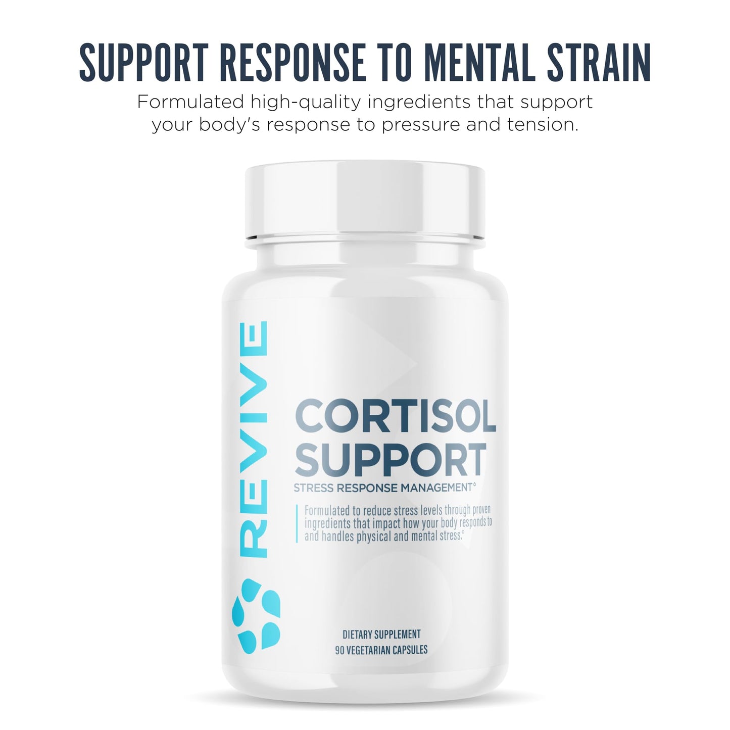 Revive MD Cortisol Manager, 90 Vegetarian Capsules - Cortisol Supplement w/Magnesium & L-Theanine Support Health, Focus, Energy, Fatigue, & Adrenal Gland Function - Vegan & Gluten-Free (30 Servings) ReviveBuy Supplements Australia
