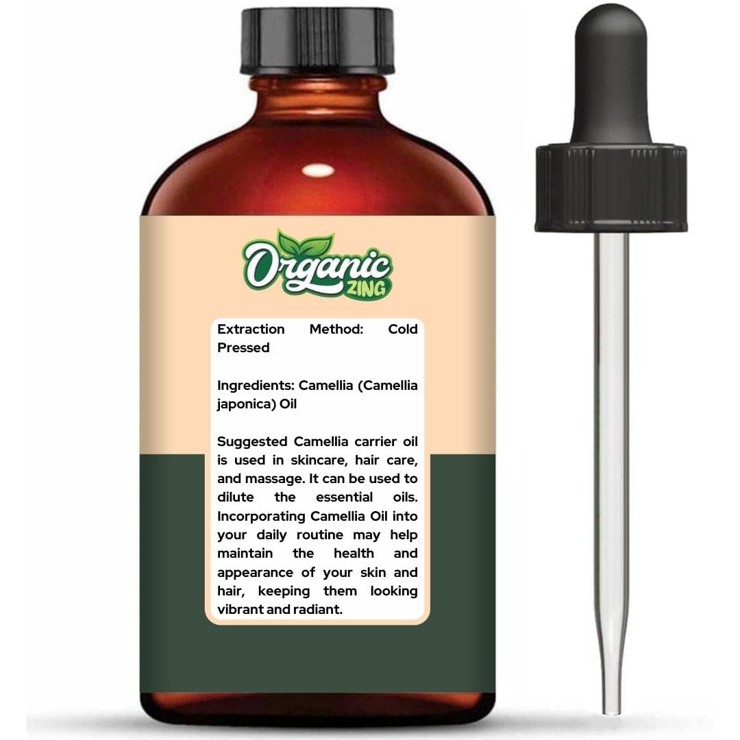 Organic Zing Camellia (Camellia Japonica) Oil | Pure & Natural Carrier Oil for Skincare, Hair Care & Massage ORGANIC ZINGBuy Supplements Australia