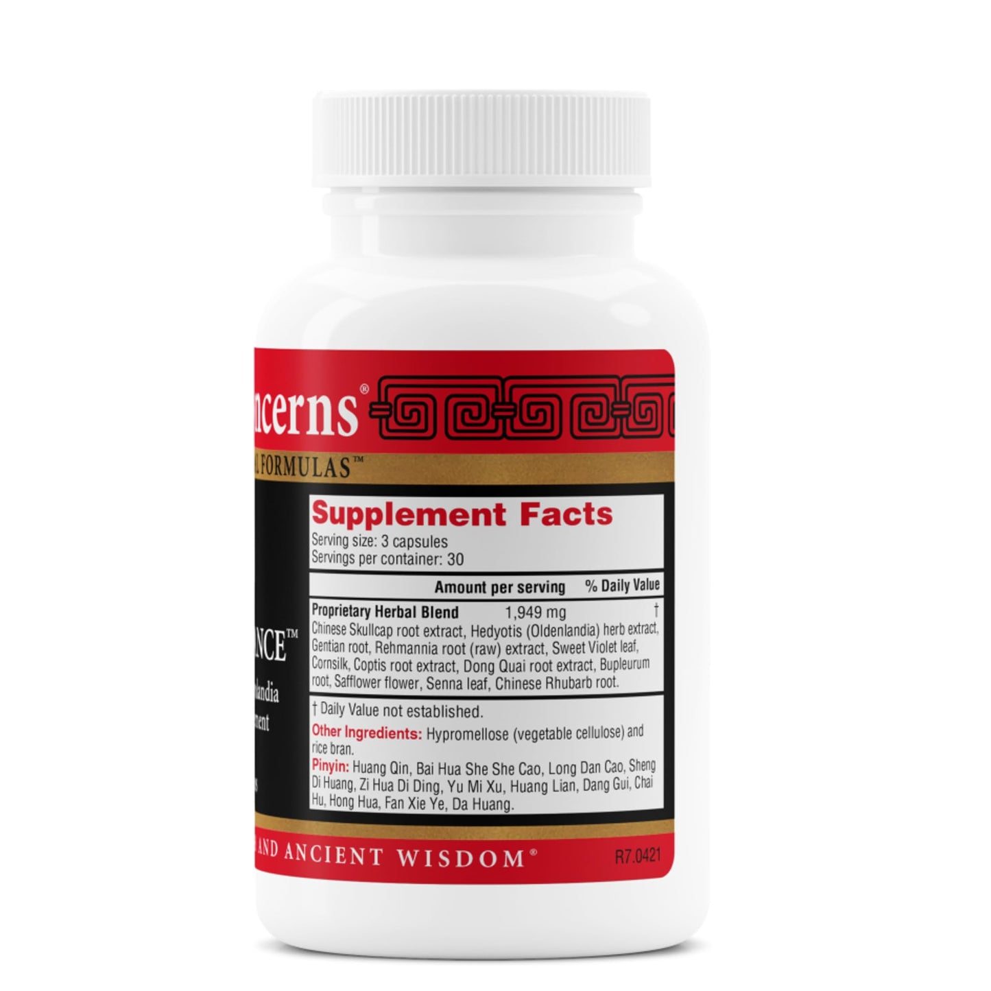 Health Concerns Skin Balance – Herbal Supplement for Skin Support, Itching Relief, & Circulation – Chinese Herbal Supplements for Men & Women – Skullcap, Dong Quai, Coptis Root - 90 Capsules Health ConcernsBuy Supplements Australia