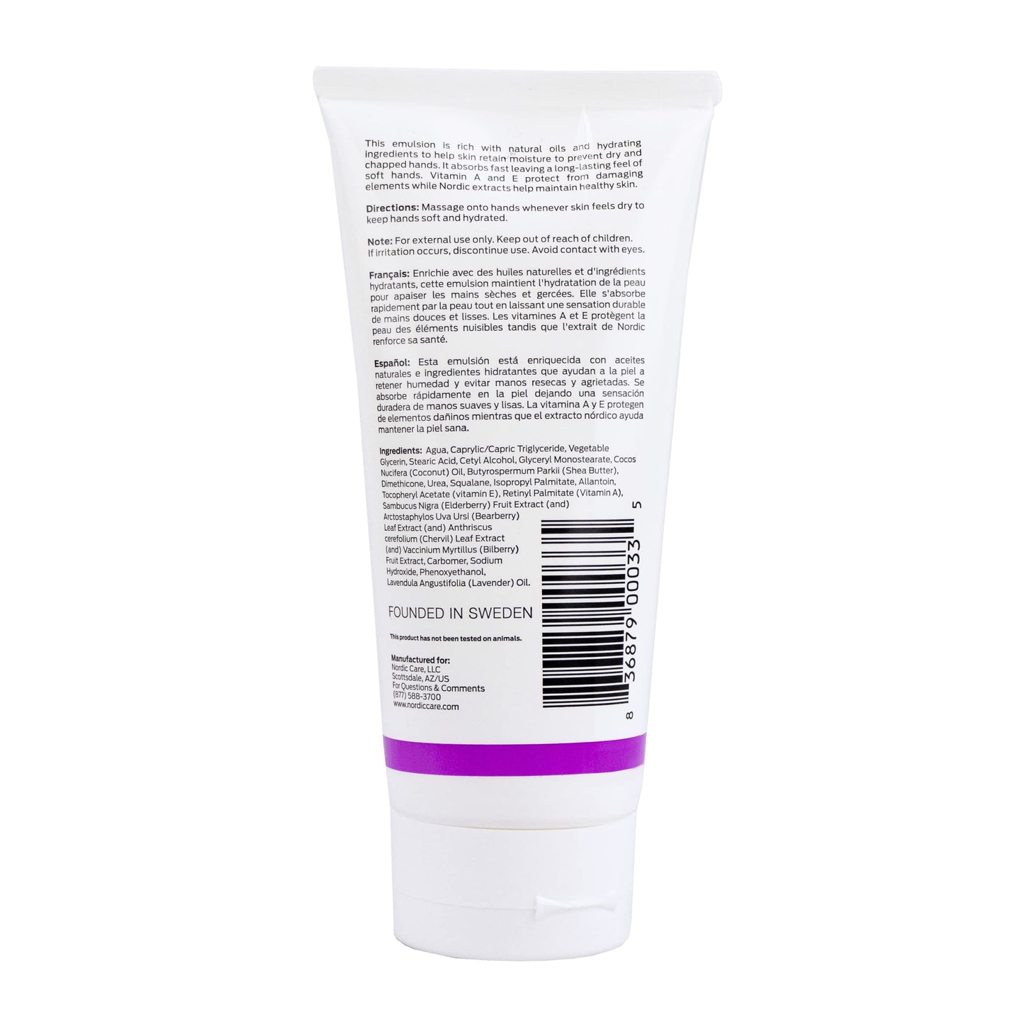 Nordic Care Hand Cream, 6 oz. | Shea Butter Hand Lotion for Dry Hands and Cracked Skin | Paraben & Lanolin-free | Essential Oils, Vitamin A & E, Squalane & Lavender Nordic CareBuy Supplements Australia