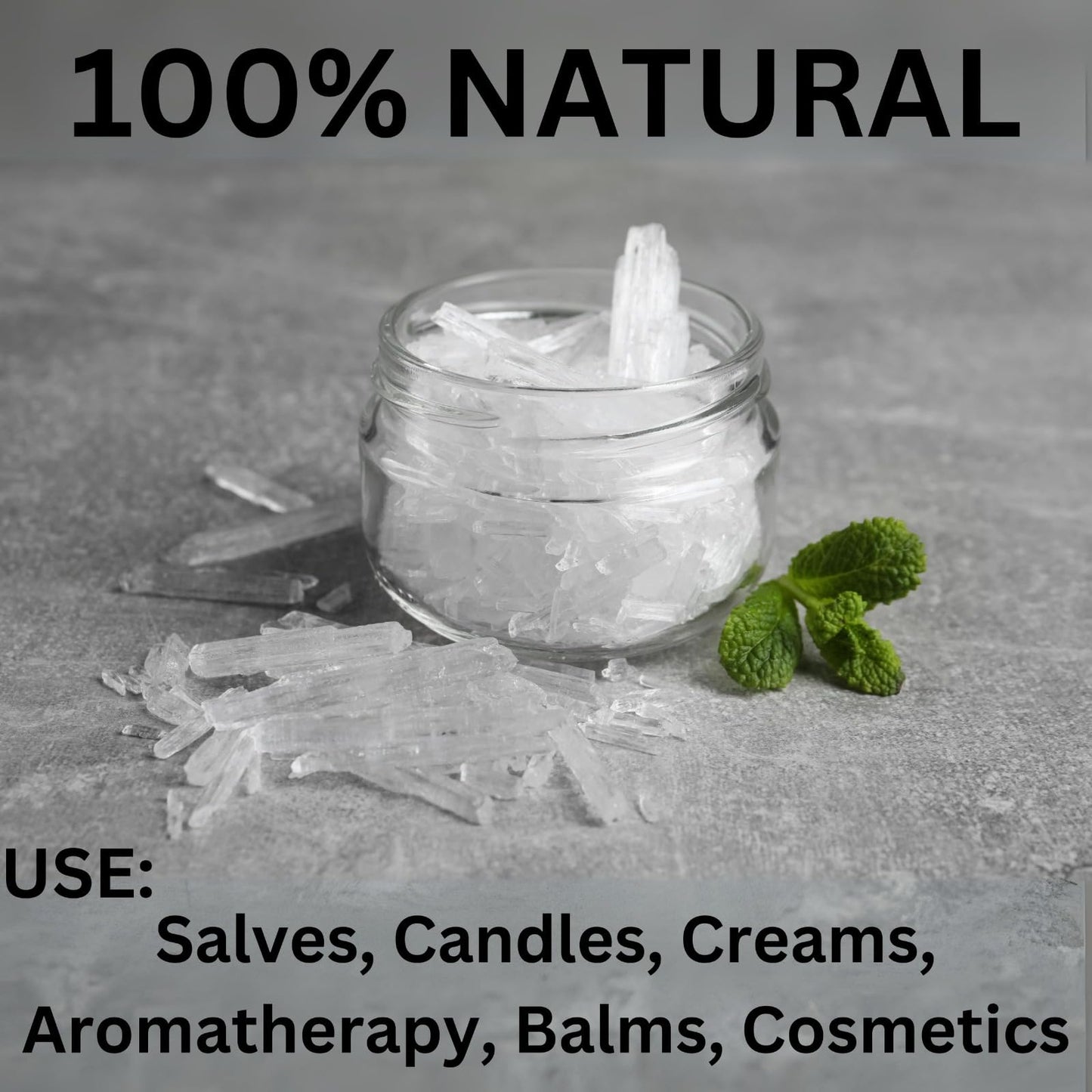 ZAVBE 1LB Menthol Crystal Mentha Arvensis Pure Natural in Resealable Bag USP Food Grade ZAVBEBuy Supplements Australia