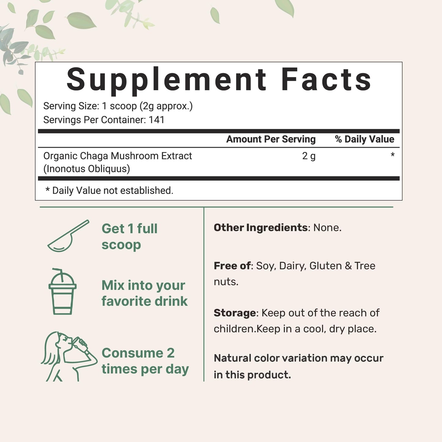 Micro Ingredients Organic Chaga Mushroom Extract 100:1 Powder, 10 Ounce Micro IngredientsBuy Supplements Australia