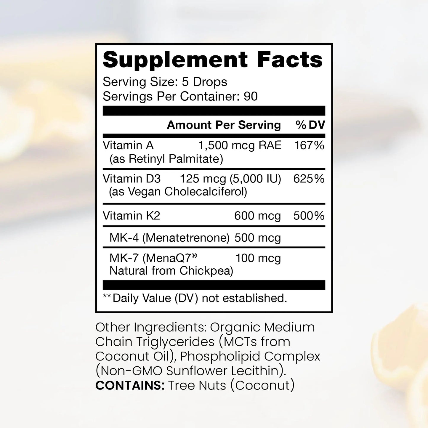 Pure Therapro Rx Vegan A-D-K Drops 10 Ml, Made in USA | 3 Month Supply | Vitamin A (Palmitate), Liposomal Vitamin D3 (Pureshine) Pure Therapro RxBuy Supplements Australia