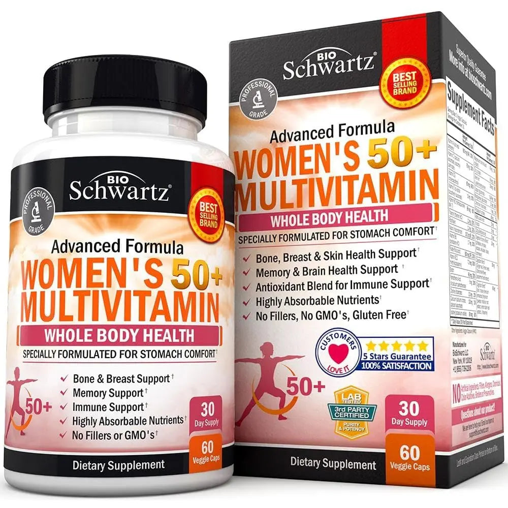 BioSchwartz Daily Fruits and Veggies Supplement for Women and Men (1 Month Supply) Plus Daily Multivitamin BioSchwartz