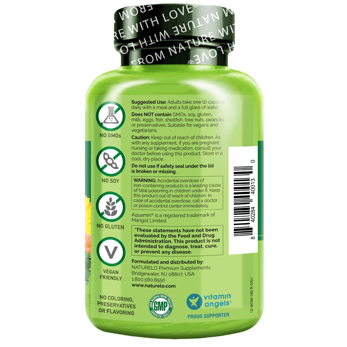NATURELO One Daily Multivitamin for Women - Energy Support - Whole Food Supplement NATURELOBuy Supplements Australia