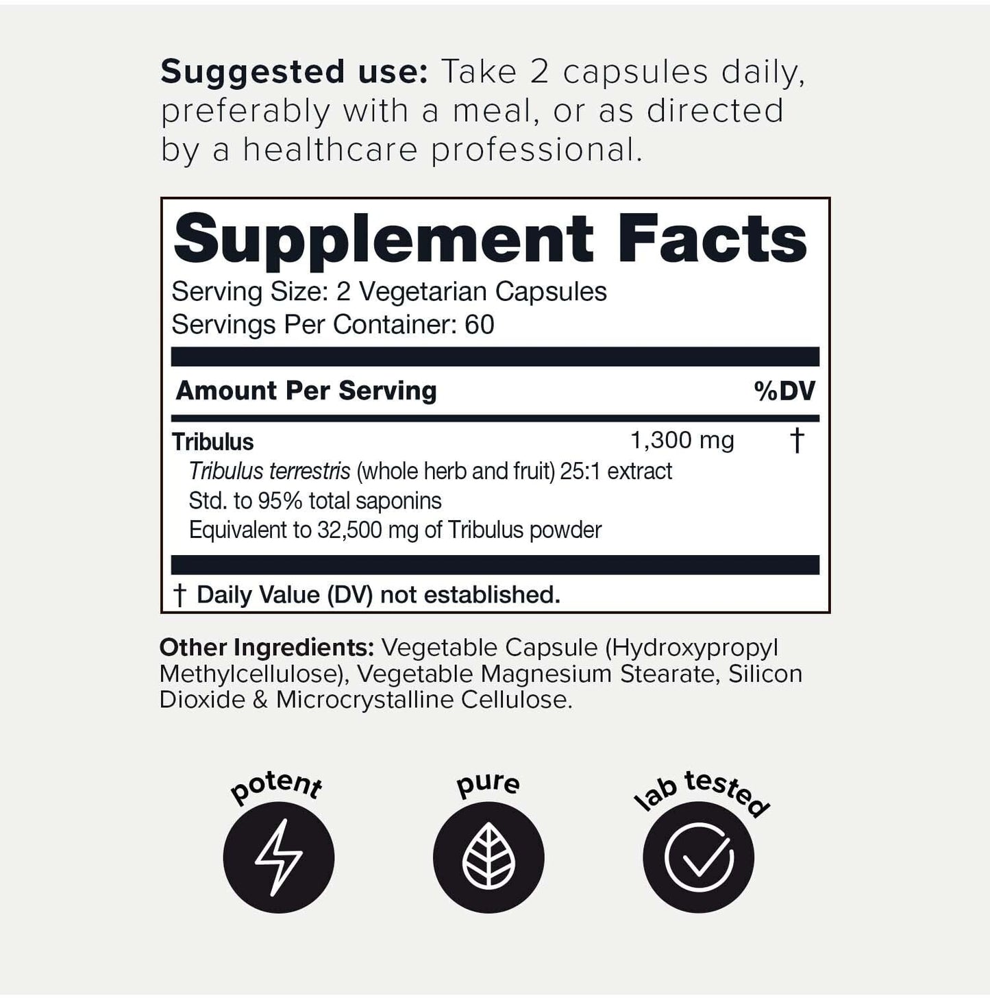 Toniiq Ultra High Strength Tribulus Capsules - 95% Steroidal Saponins - 1300mg Concentra ToniiqBuy Supplements Australia