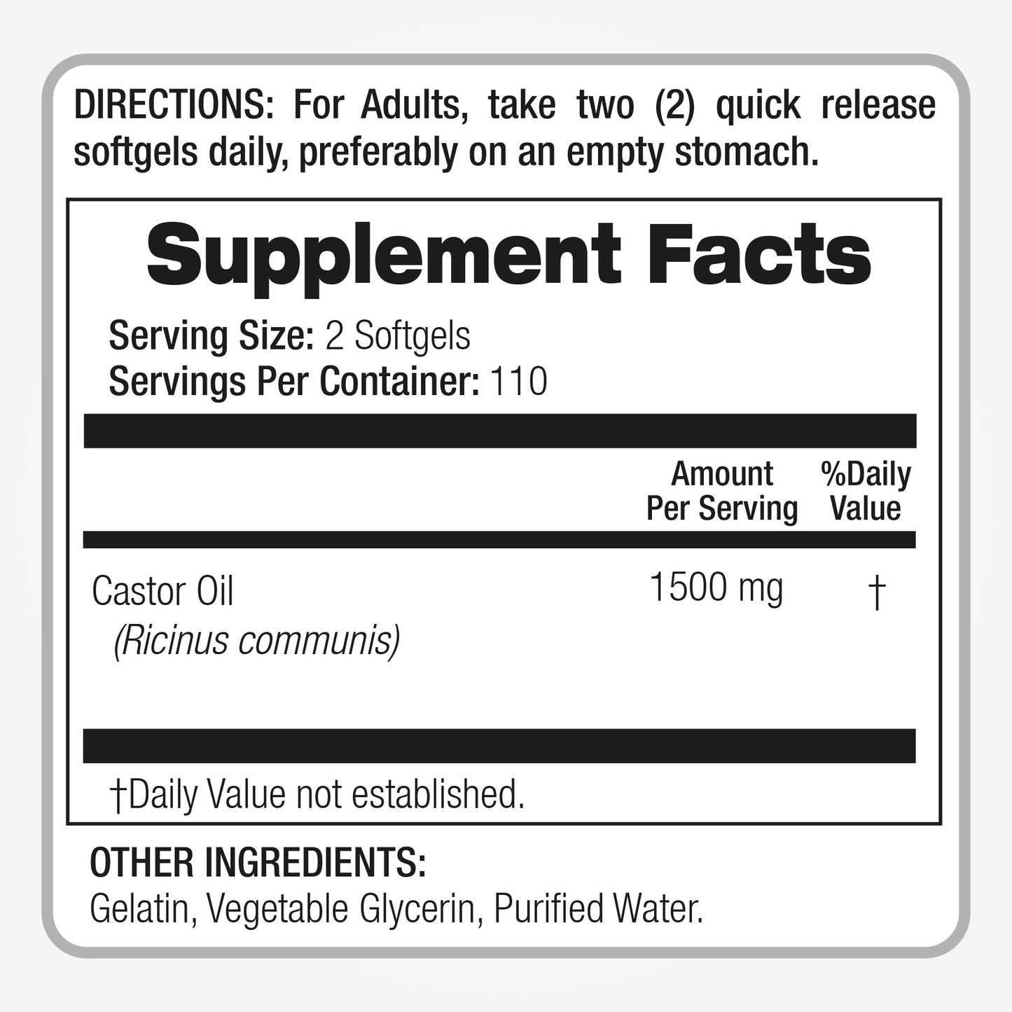 Lab | castor oil pills |220 softgels |1500 mg| castor oil capsules | castor oil capsules organic FITO MEDIC'SBuy Supplements Australia