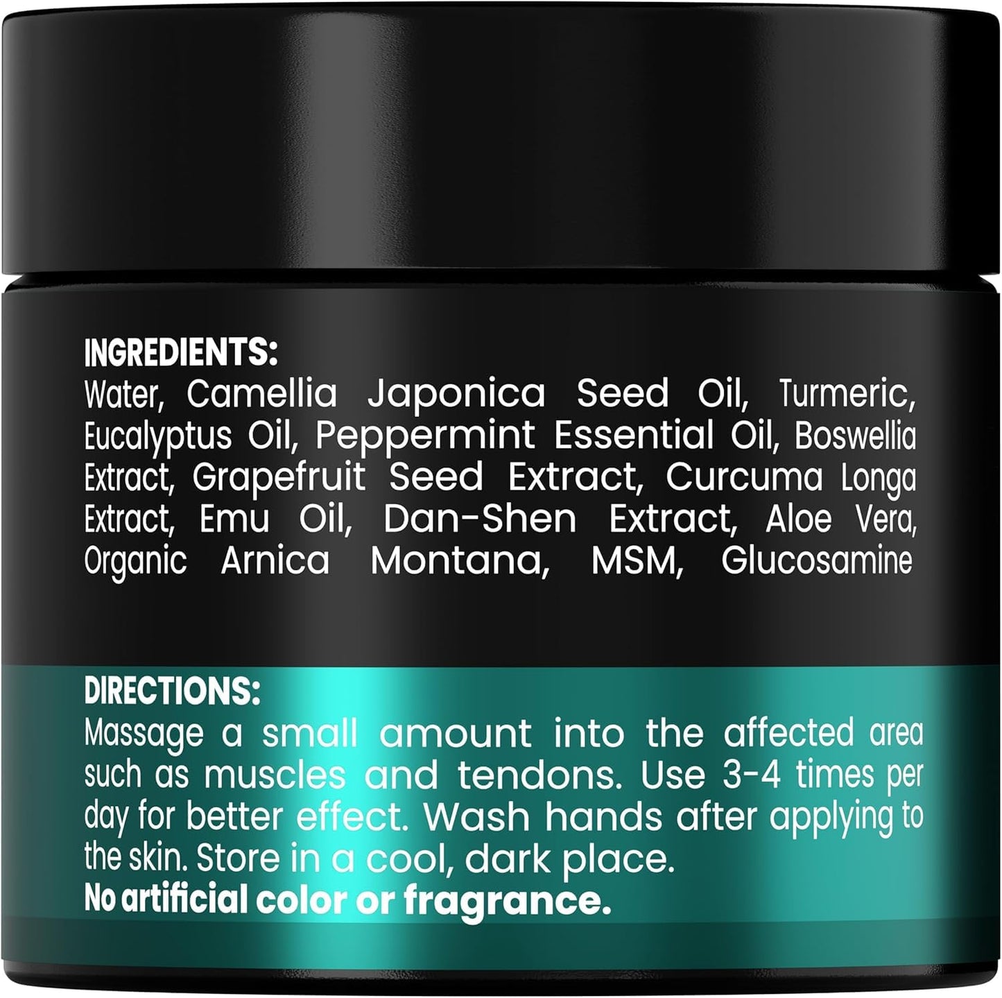 KINPAR Cream - Professional Gel Formula with Natural Turmeric, Arnica, MSM, Glucosamine, Eucalyptus & Emu Oil – Maximum Strength – Formulated in The USA - 4 oz KINPARBuy Supplements Australia