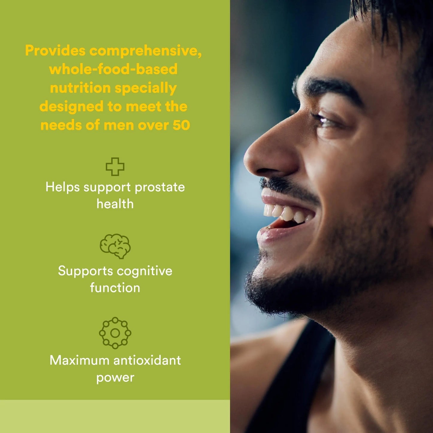 Natural Factors Whole Earth & Sea Men's 50+ Multivitamin & Mineral - Daily Nutritional Support Multivitamin Natural Factors