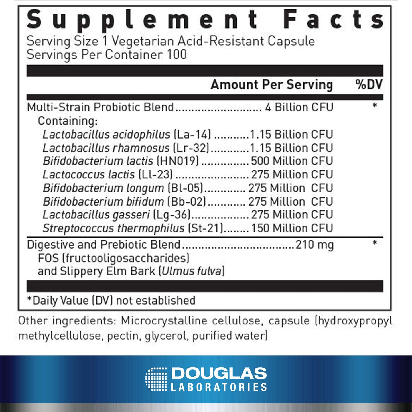 Douglas Laboratories | Multi-Probiotic 4 Billion | Support for Gastrointestinal and Immune Health* | 100 Capsules Douglas LaboratoriesBuy Supplements Australia