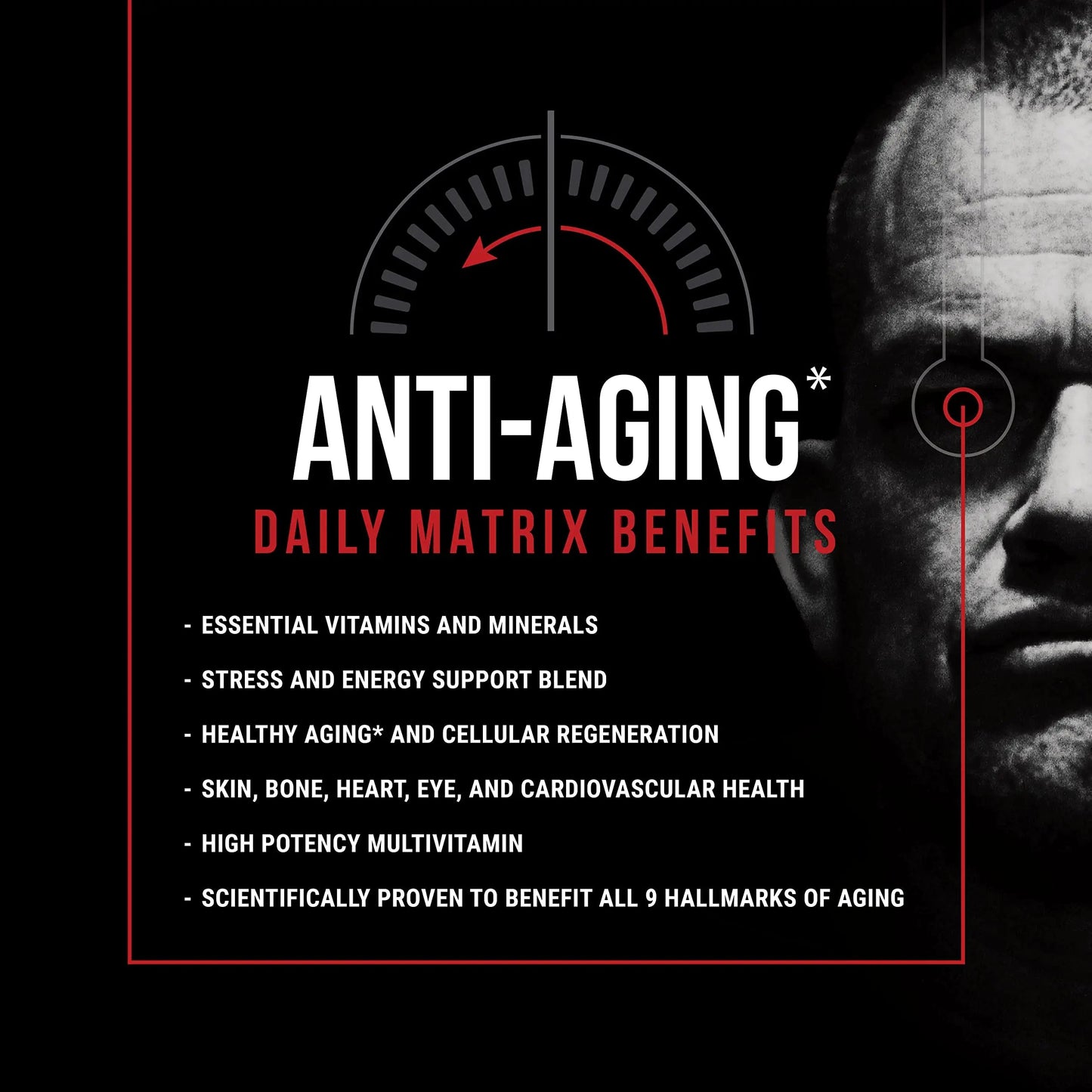 Jocko Fuel TIME WAR - Multivitamin for Men & Women. NAD Supplement for Healthy Aging, Heart, Bone, & Eye Health. Essential Vitamins and Minerals Jocko Fuel