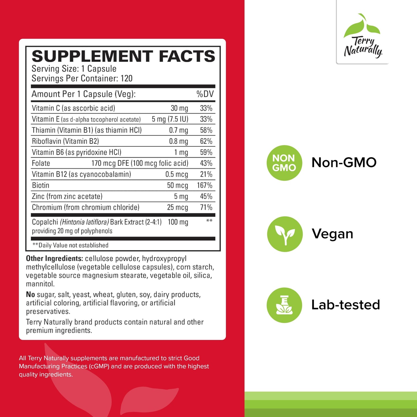 Terry Naturally Sucontral D - B-Complex & Folate Supplement - Carbohydrate Metabolism Support - Vitamin & Mineral Supplement with Zinc & Chromium - 120 Capsules (Pack of 2) Terry NaturallyBuy Supplements Australia