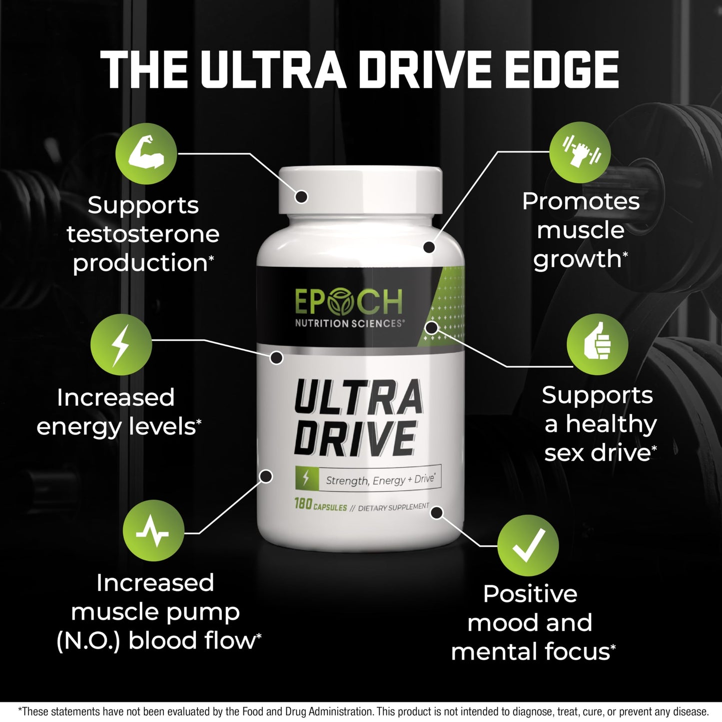 Epoch Nutrition | Ultra Drive – Advanced Performance Formula | Supports Energy, Endurance, and Healthy Circulation | with Tongkat Ali, Icariin & Nitric Oxide Support Epoch Nutrition SciencesBuy Supplements Australia