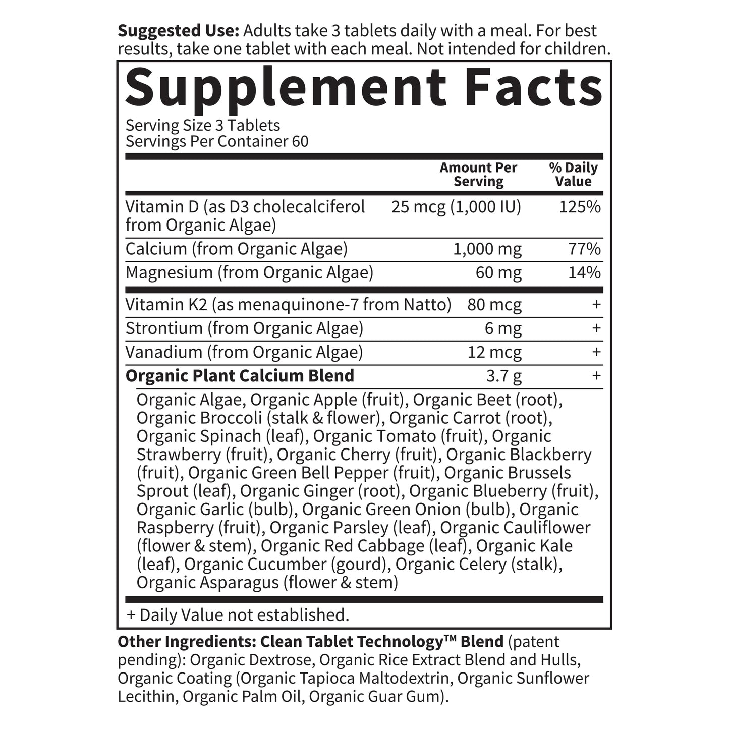 Garden of Life Calcium Supplement with Magnesium & Organic Vitamin D3 K2, Made from Whole Foods, Gluten-Free, 180 Count