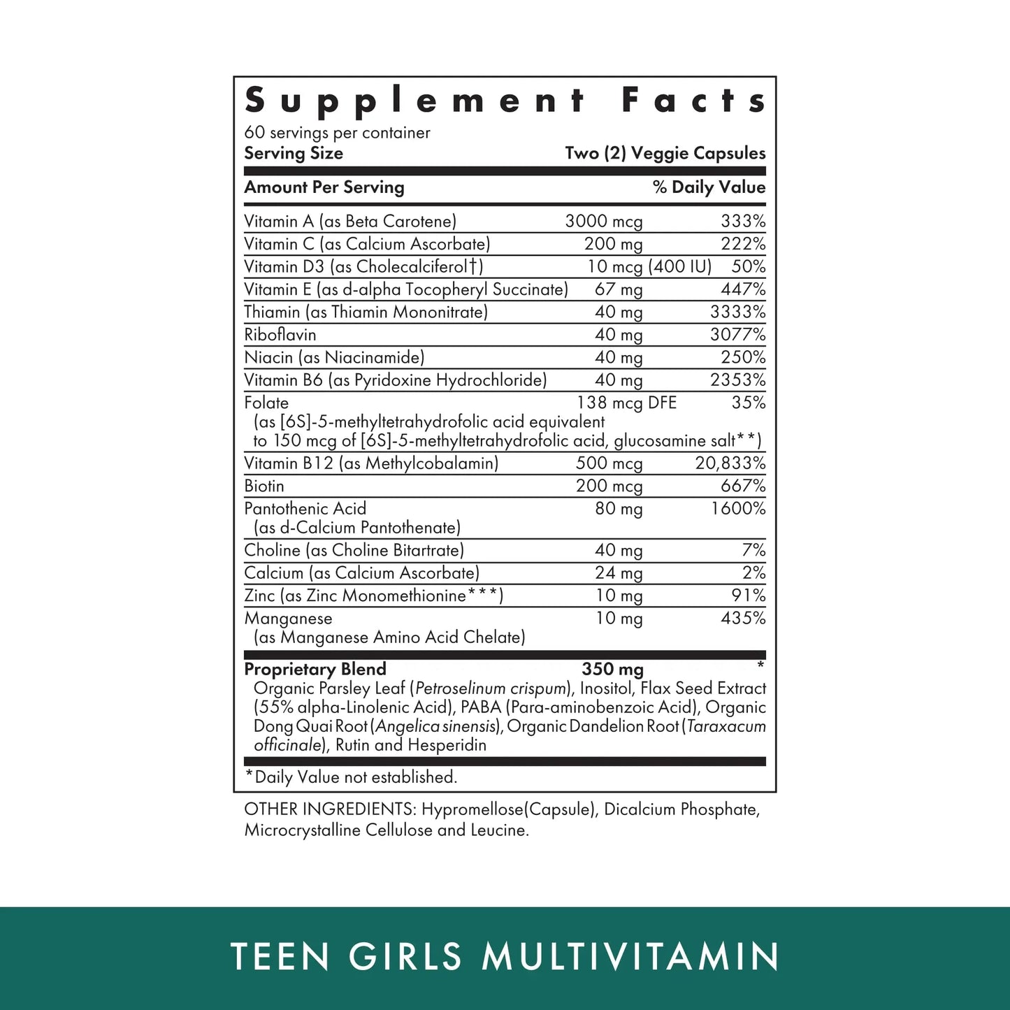 MICHAEL'S Health Naturopathic Programs Teen Girls Multivitamin - 120 Vegetarian Capsules - Nutrients for Healthy Growth & Development MICHAEL'SBuy Supplements Australia
