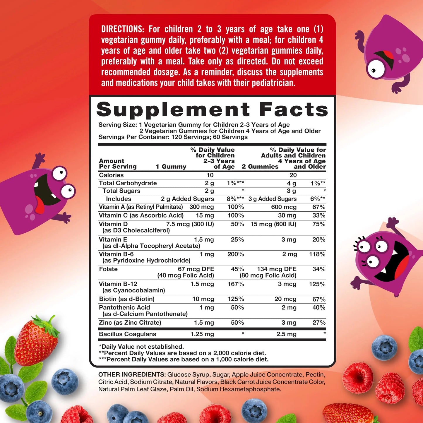 Nature's Truth Kids Multivitamin Gummies with Probiotics | 120 Count | Berry Punch Flavor | Vegetarian, Non-GMO & Gluten Free Supplement Nature's Truth