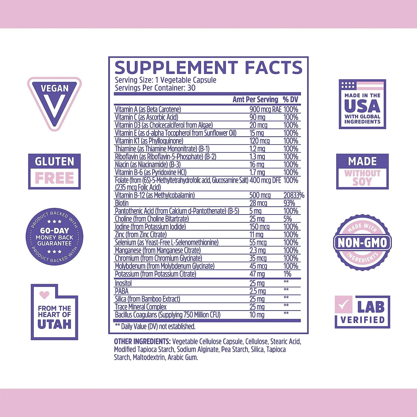 Zhou Daily Boost - Probiotic Multivitamin for Women & Men, Immune Support, Antioxidant & Eye Health Supplement with Vitamin A, Vitamin C ZHOUBuy Supplements Australia