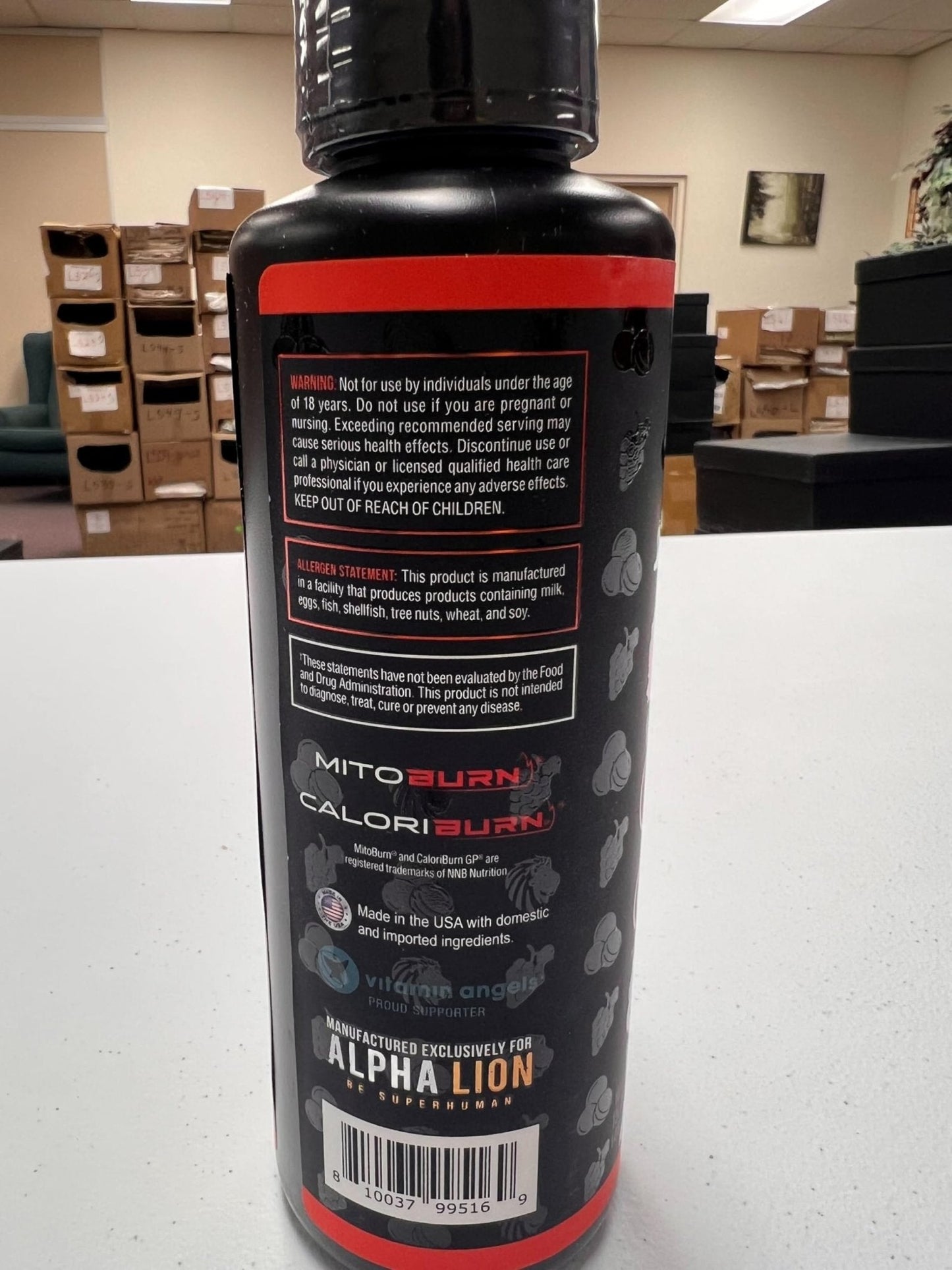 ALPHA LION Burn2O L-Carnitine Liquid 2000mg – Stim Free Super Thermogenic Fat Burner with MitoBurn® & CaloriBurn GP®, Metabolism Booster, Zero Calorie - Maple Wellness Supplements