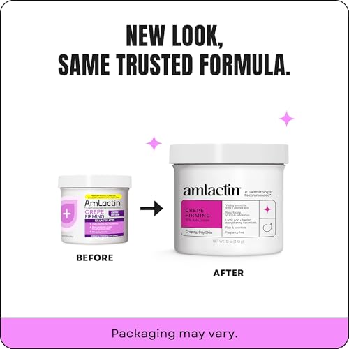 AmLactin Crepe Firming Cream - Therapeutic Skin Tightening Cream for Body – No-Scrub Exfoliator and Moisturizer - Maple Wellness Supplements