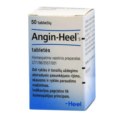 Angin-Heel S tablets for pharynx and tonsils, N50 - Maple Wellness Supplements