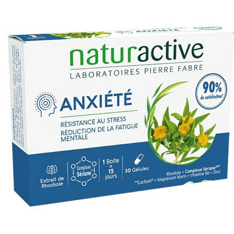Anxiety: resistance to stress and mental fatigue 30 capsules NATURACTIVE - Maple Wellness Supplements
