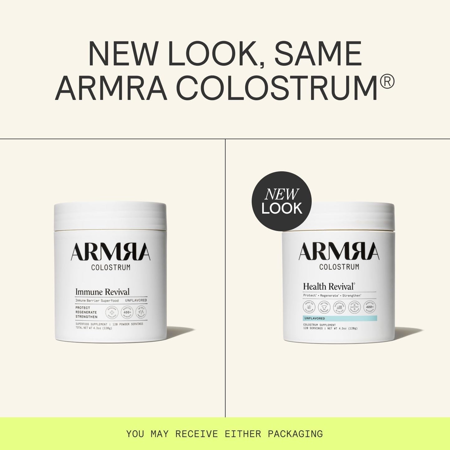 ARMRA Colostrum Powder | Unflavored | Gut Health & Bloating | Skin & Hair | Immunity | Keto, Gluten & Fat-Free | 120 Servings - Maple Wellness Supplements
