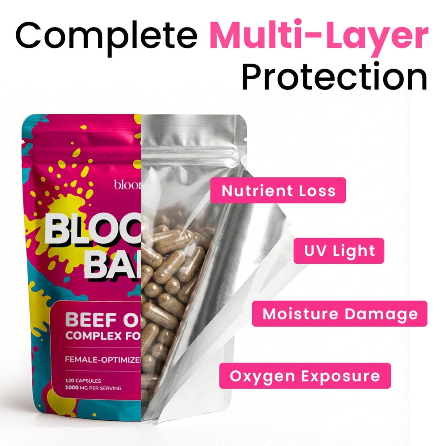 Beef Organ Supplement for Women – Grass Fed Liver, Uterus, Ovary, Heart, Kidney – 30+ Nutrients to Support Hormone Balance, Cycle Health, Energy, Immunity - Maple Wellness Supplements