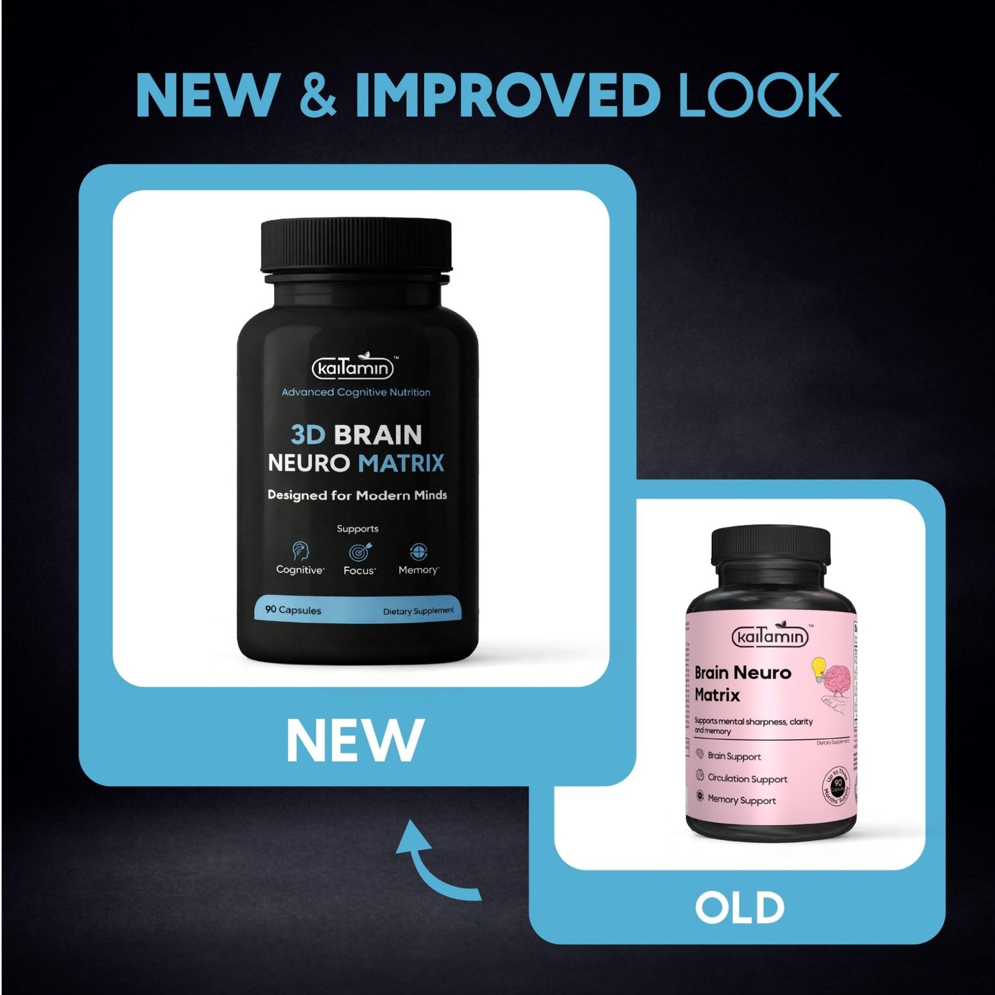 Brain Neuro Matrix – Memory & Focus Nootropic with Ginkgo Biloba & Huperzine A – Caffeine-Free Vegan Brain Supplement for Clarity, Focus & Mood – 90 Capsules (3-Month Supply) - Maple Wellness Supplements