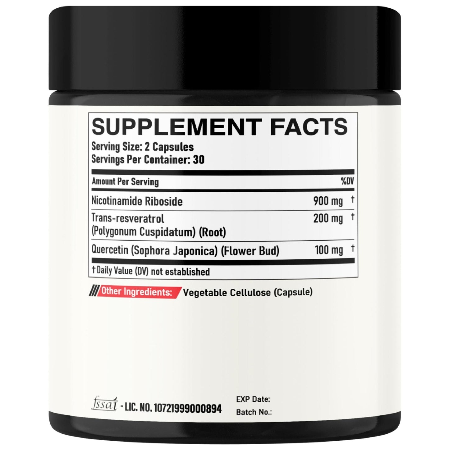 DEDICAD NAD Supplement with Nicotinamide Riboside, Trans-Resveratrol, Quercetin - Cellular Energy & Repair, Vitality, Healthy Aging - 60 Count - Maple Wellness Supplements