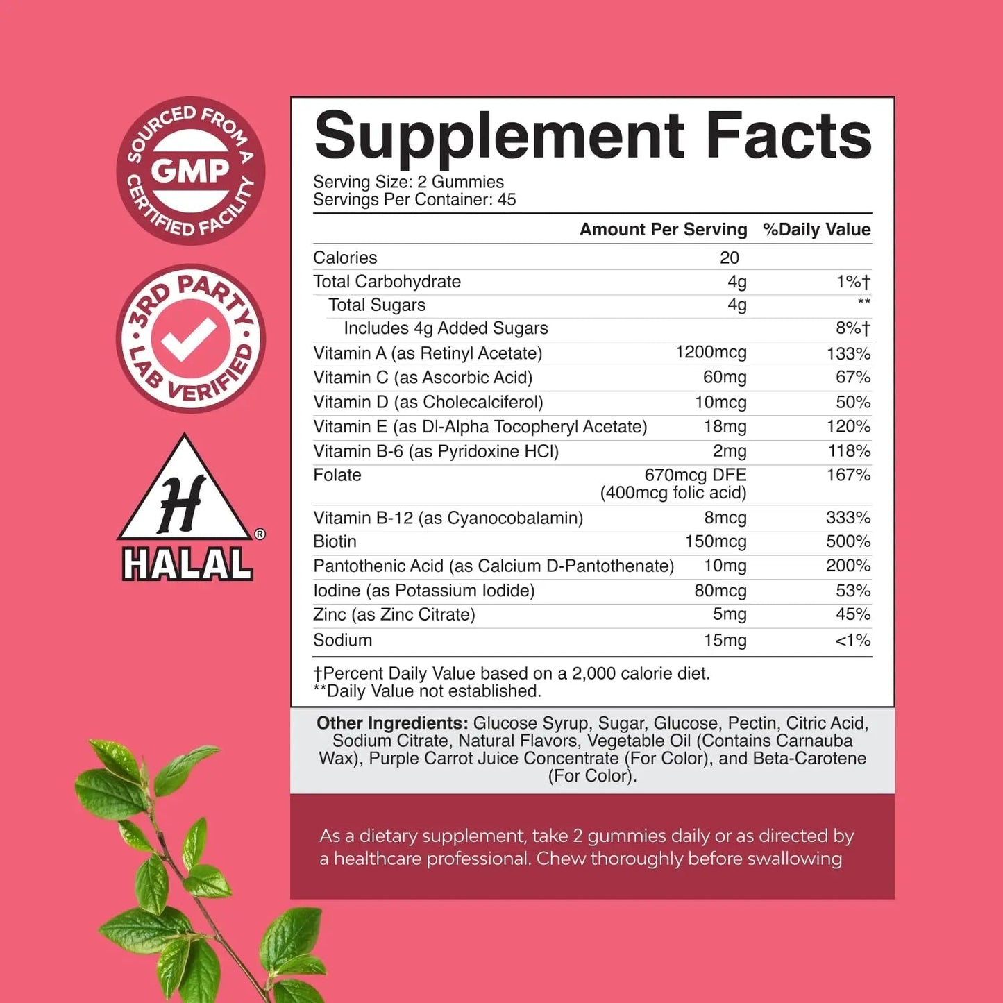 Delicious Daily Multivitamin for Women Gummies - Women's Multivitamin Gummies for Adults Energy and Immunity - Maple Wellness Supplements