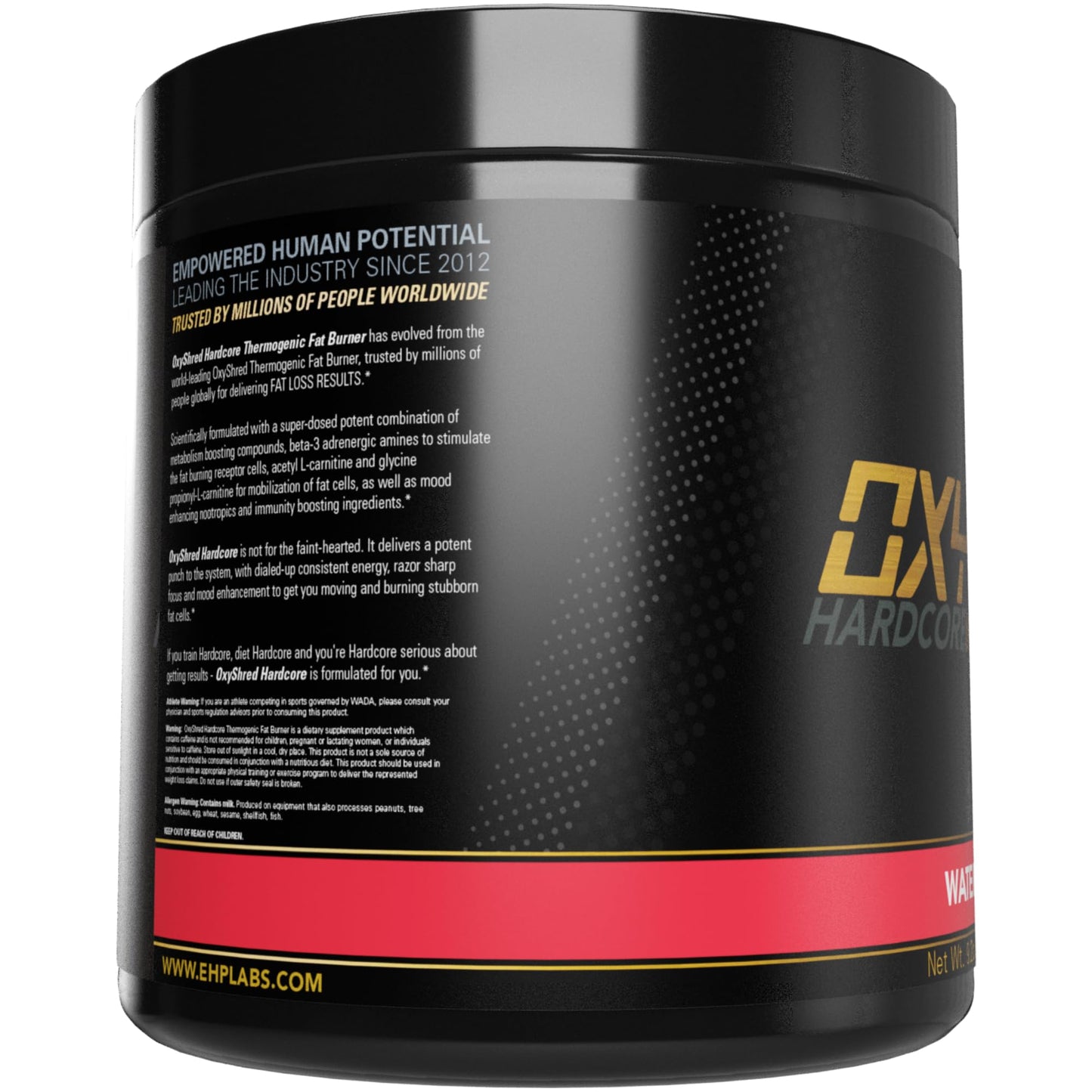 EHP Labs OxyShred Hardcore Super Dosed Pre Workout Powder - Preworkout Powder with L Glutamine & Acetyl L Carnitine, Energy Boost Drink - 275mg of Caffeine - Maple Wellness Supplements
