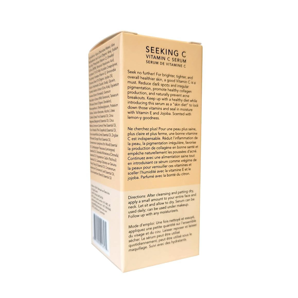 Eight Saints Vitamin C Serum For Face, Anti Aging Facial Serum, Hyaluronic Acid, Vitamin E, Aloe Vera and Jojoba Oil, Hydrating & Brightening Serum for Dark Spots, Fine Lines and Wrinkles, 1oz - Maple Wellness Supplements