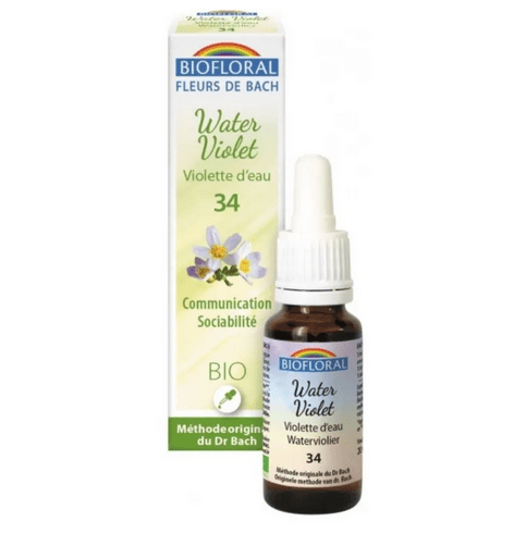 Fleur de Bach BIO Water violet (Violette d'eau) Flacon 20 ml BIOFLORAL - Maple Wellness Supplements